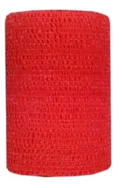 Bandes Cohésives Powerflex Equin 10 Cm Rouge