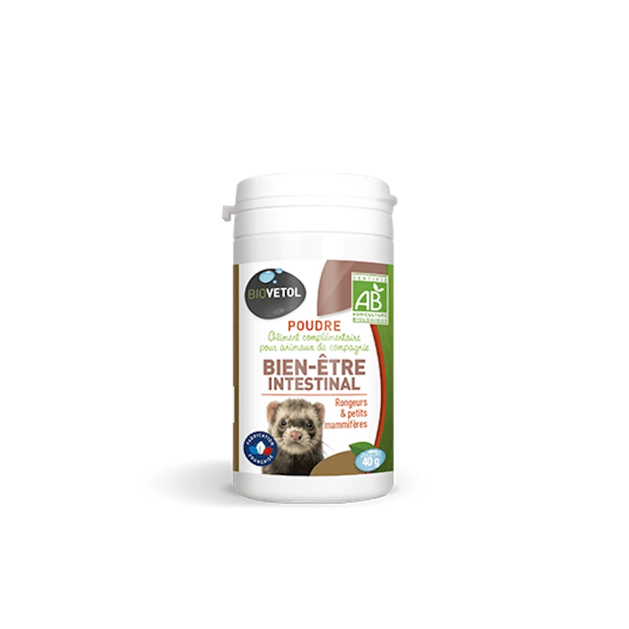 Biovetol Poudre Bien-être Intestinal Rongeurs 40 G