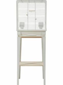 Zolux Cage Chic Loft Blanche Pour Oiseaux M
