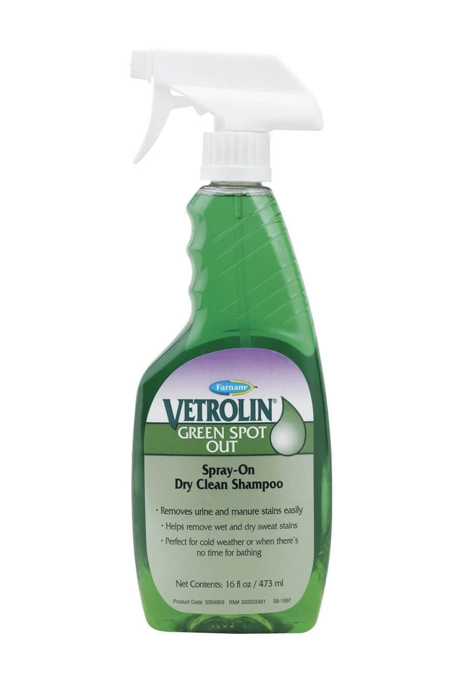 Farnam Vetrolin Green Spot Out Shampooing Sec 473 Ml 1 Farnam Vetrolin Green Spot Out Shampooing Sec 473 Ml