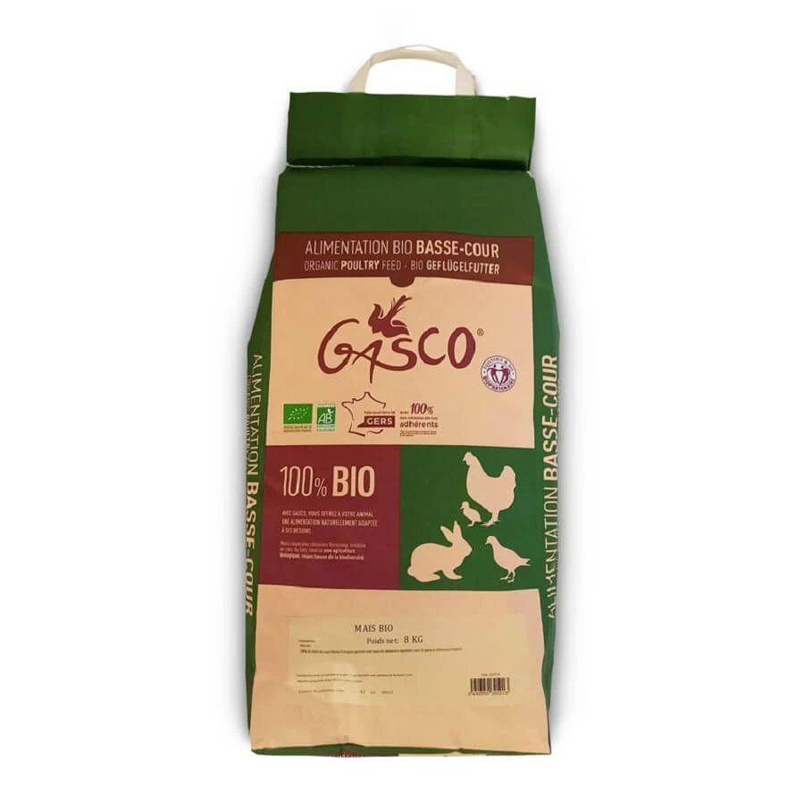 Gasco Maïs Bio Pour Volaille Et Basse Cour 8 Kg 1 Gasco Maïs Bio Pour Volaille Et Basse Cour 8 Kg