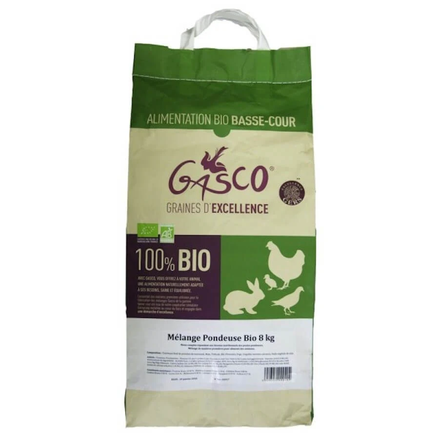 Gasco Mélange Pondeuse Bio 8 Kg