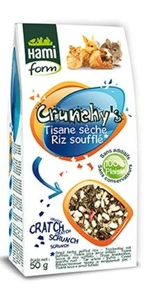 Hami Form Friandises Crunchy's Tisanes Sèches / Riz Soufflé Rongeurs 50 G