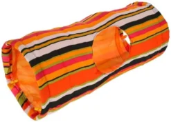 Kerbl Tunnel De Jeu Rayé Multicolore Rongeur 60 Cm -Équilibre Animal kerbl tunnel de jeu pour rongeurs 60cm