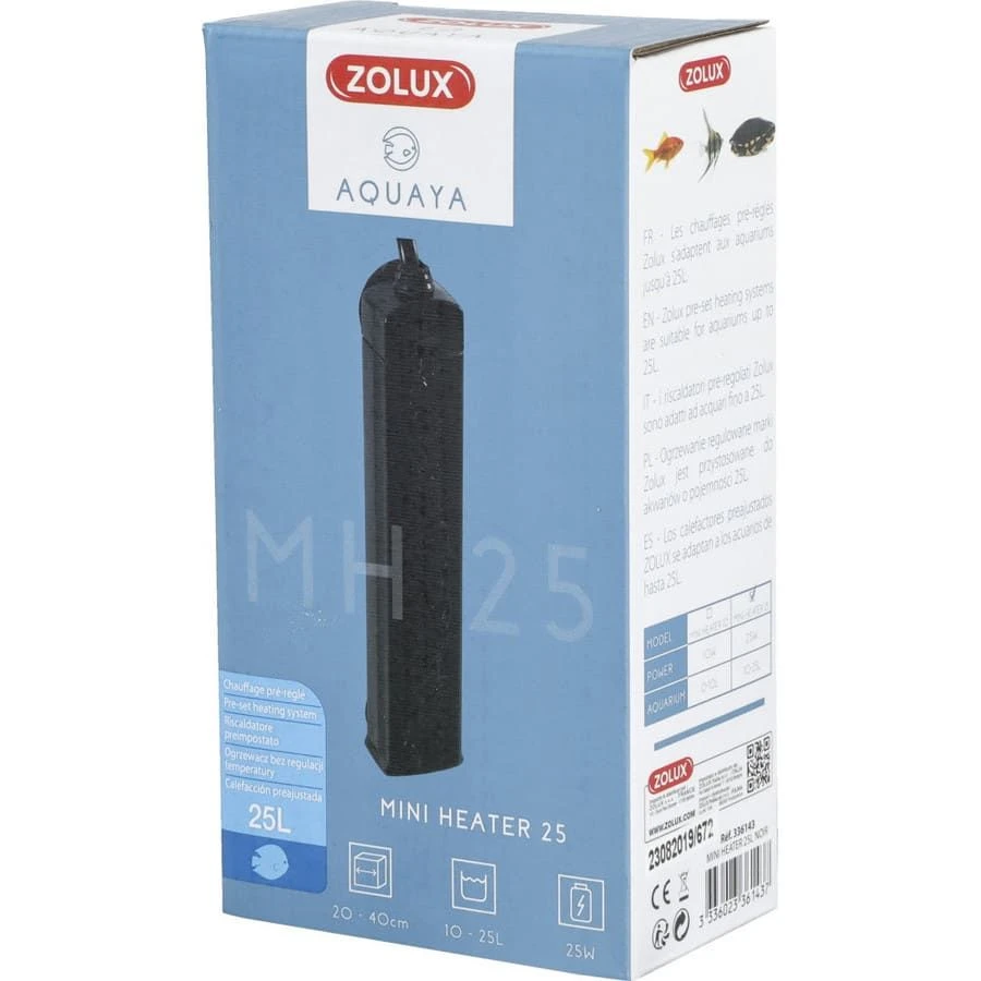 Zolux Aquaya Chauffage D'aquarium MINI HEATER Noir 25 L 2 Zolux Aquaya Chauffage D'aquarium MINI HEATER Noir 25 L – Image 2