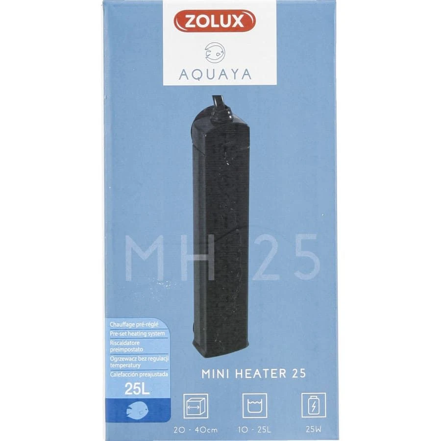 Zolux Aquaya Chauffage D'aquarium MINI HEATER Noir 25 L 1 Zolux Aquaya Chauffage D'aquarium MINI HEATER Noir 25 L