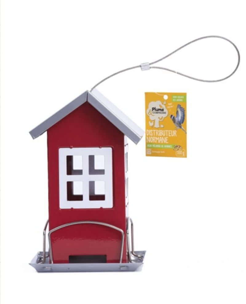 Plumes & Compagnie Distributeur De Graines Normane En Métal 1 Plumes & Compagnie Distributeur De Graines Normane En Métal