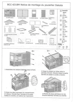 Poulailler Dakota -Équilibre Animal poulailler voliere plan gratuit dakota 1