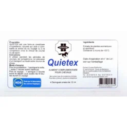 Quietex 4 Seringues Cheval Stressé 12 Ml