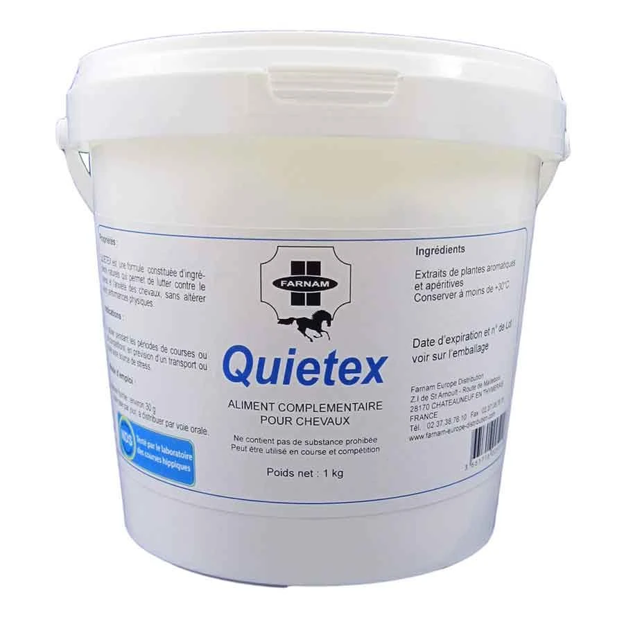 Quietex Poudre Anti-stress Pour Cheval 1 Kg 1 Quietex Poudre Anti-stress Pour Cheval 1 Kg
