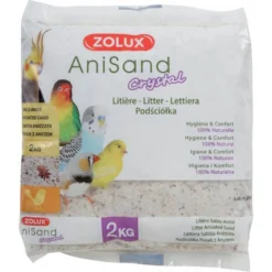 Zolux Litière Sable Anisand Crystal Pour Oiseaux 2 Kg