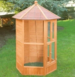 Volière Hexagonale Bois